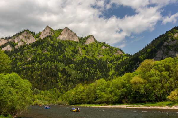 Dunajec River and Pieniny Mountains in Poland and Slovakia Border